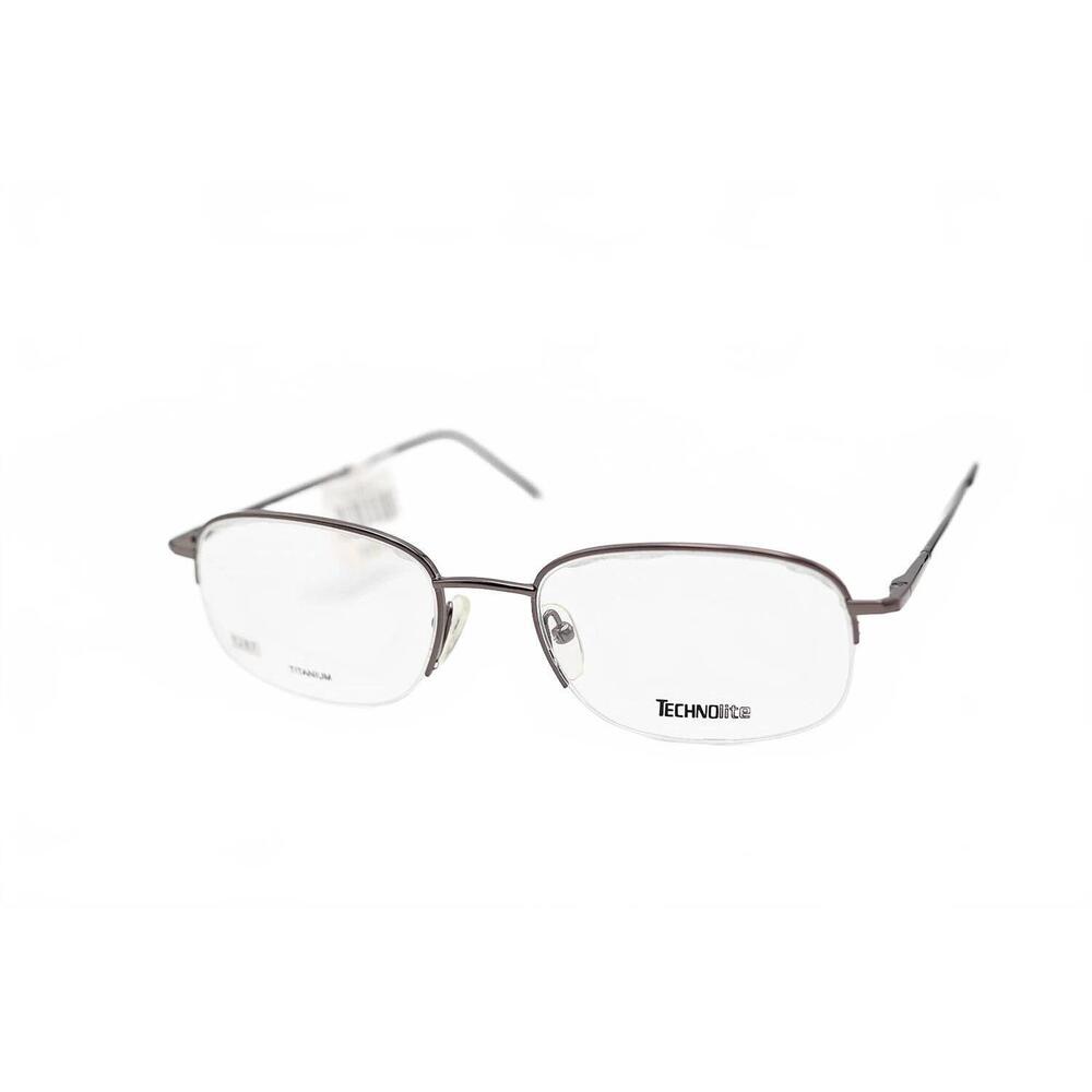 NEW TECHNOLITE unisex tlf518 oval eyeglasses in gunmetal
